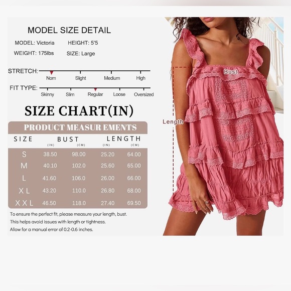 Pink Ruffled Mini Dress - Picture 4 of 4